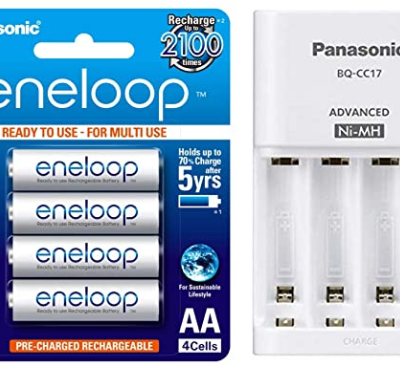 Panasonic Battery Eneloop 2100 Mah AA Battery + Advanced Battery Charger