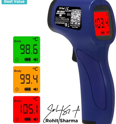 Dr. Trust (USA) Model 610 Non Contact Infrared Forehead Digital Laser Thermal Scanner Gun