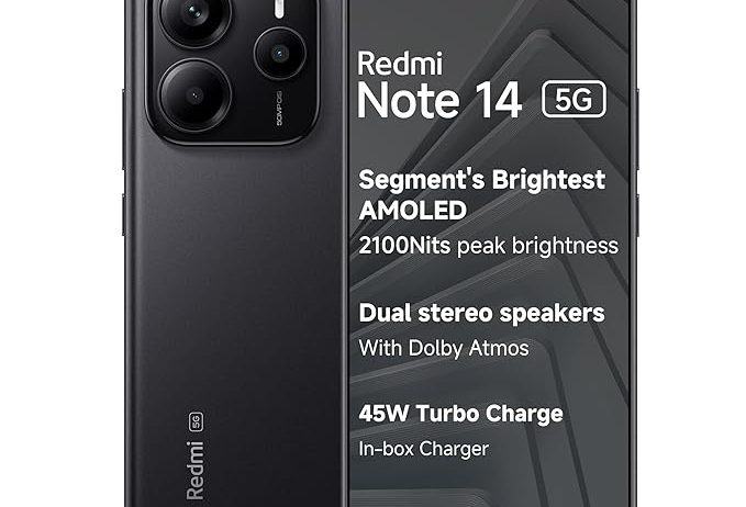 Redmi Note 14 5G (Titan Black, 8GB RAM 256GB Storage)